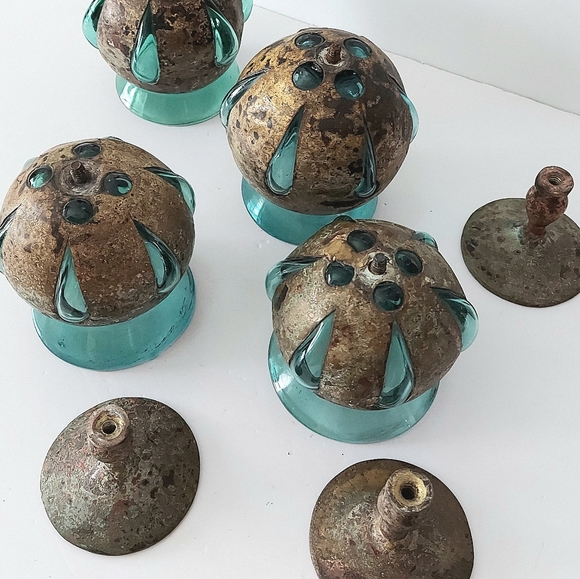 4 very rare imprisoned/caged glass wine cups - Picture 4 of 8